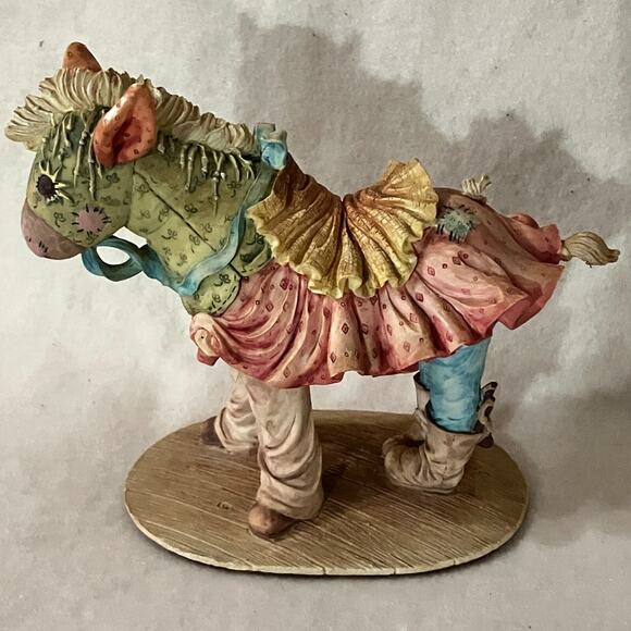 Laura's Attic "Bless the Beast" Children and Donkey Figurine. # 850 - Picture 1 of 7